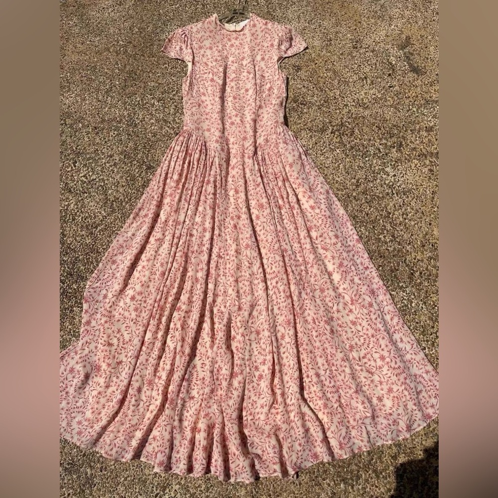 Reformation Maven Dress in Corrine Floral Pink Maxi Dress, 2 4 6 - Picture 6 of 14
